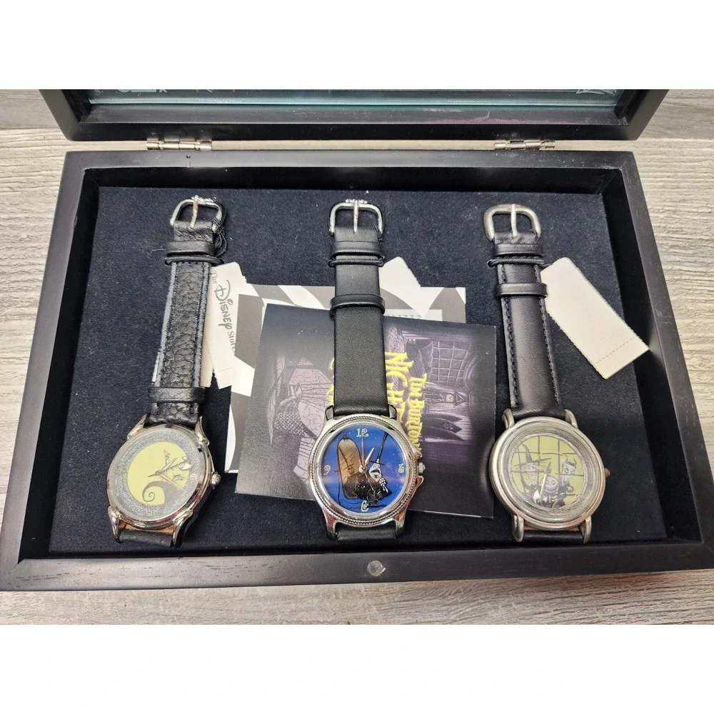 Disney Gallery Nightmare Before Christmas Limited Edition 3 Watch Set #1385/1500